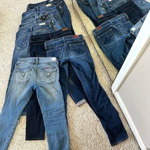 Lot of 7 AG, Miss me, Hudson and Mek Jeans